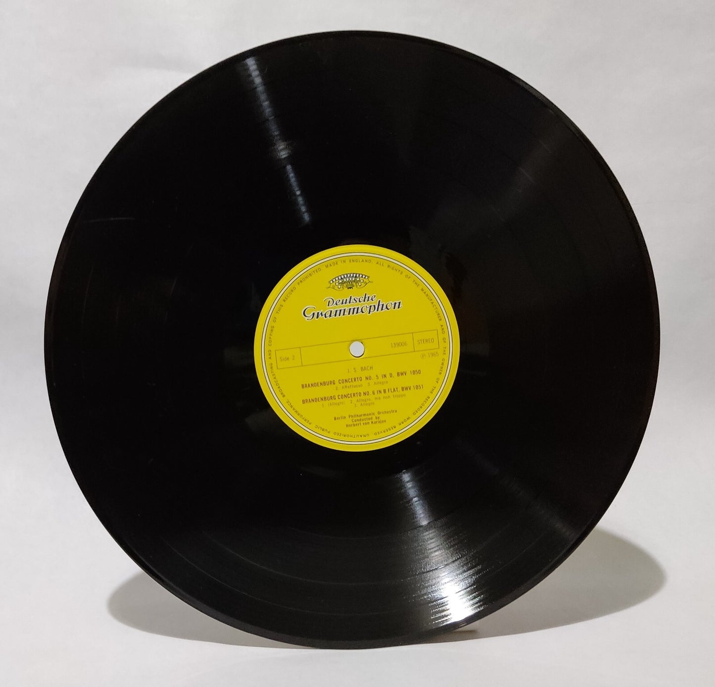 Herbert von Karajan - Bach: Brandenburg Concertos No 4,5,6 - Music Vinyl Record