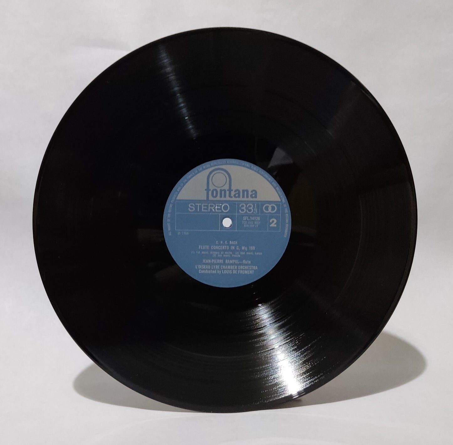 CPE Bach - Flute Concertos (Jean-Pierre Rempal) - Music Vinyl Record