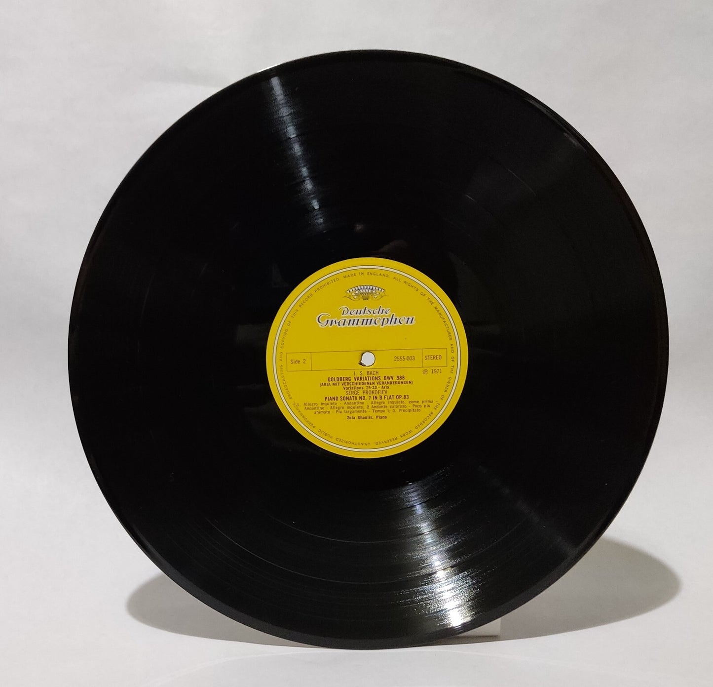 Zola Shaulis - JS Bach/Prokofieff (Piano) - Music Vinyl Record