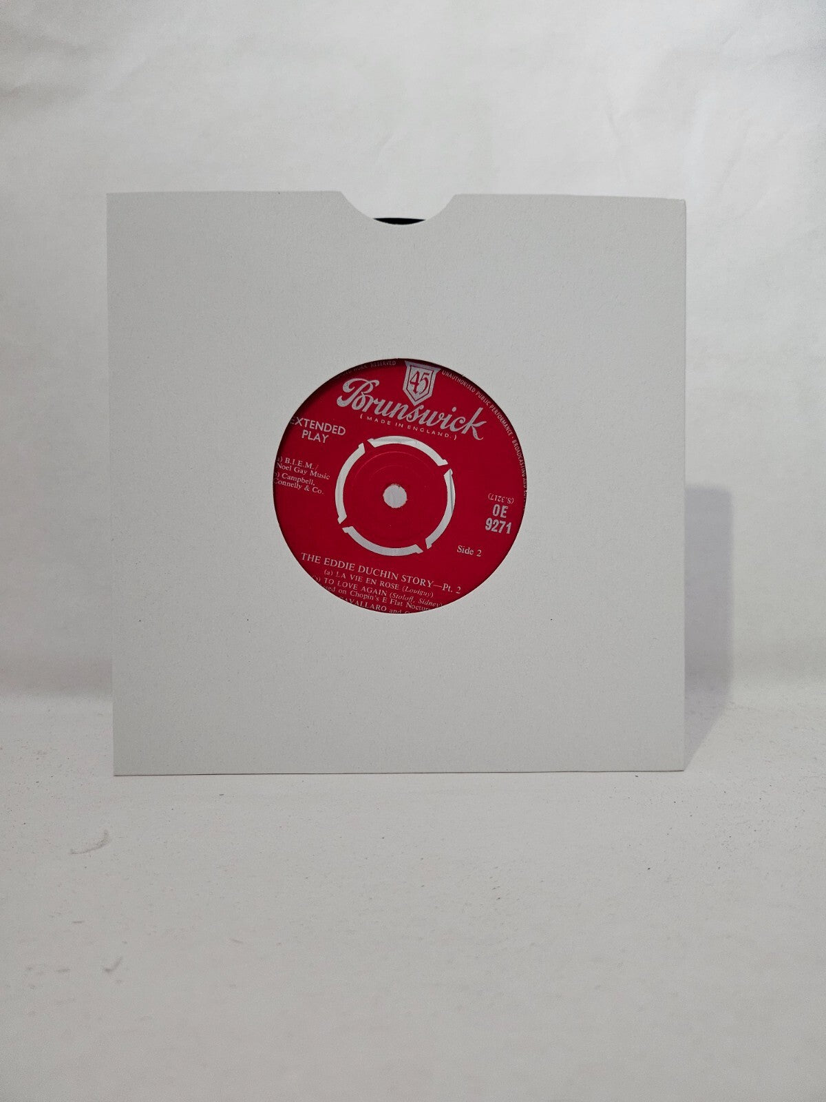 Eddie Duchin Story - On The Sunny Side Of The Street / Brazil - 7" Vinyl Record