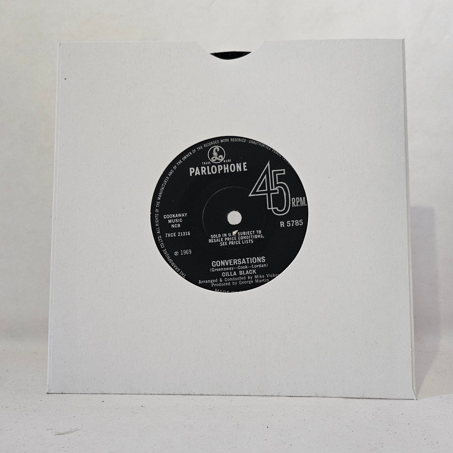 Cilla Black - Conversations / Liverpool Lullaby - 7 inch Music Vinyl Record