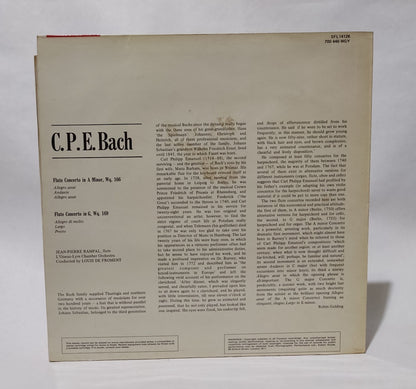 CPE Bach - Flute Concertos (Jean-Pierre Rempal) - Music Vinyl Record