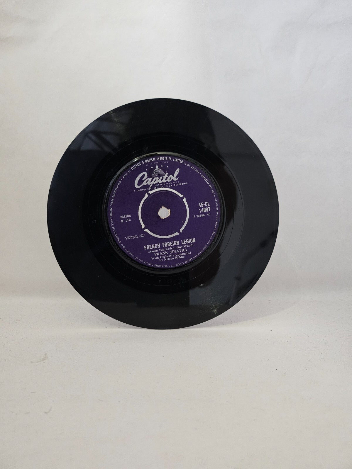 Frank Sinatra - Time After Time - French Foreign Legion - 7 Inch Vinyl Record