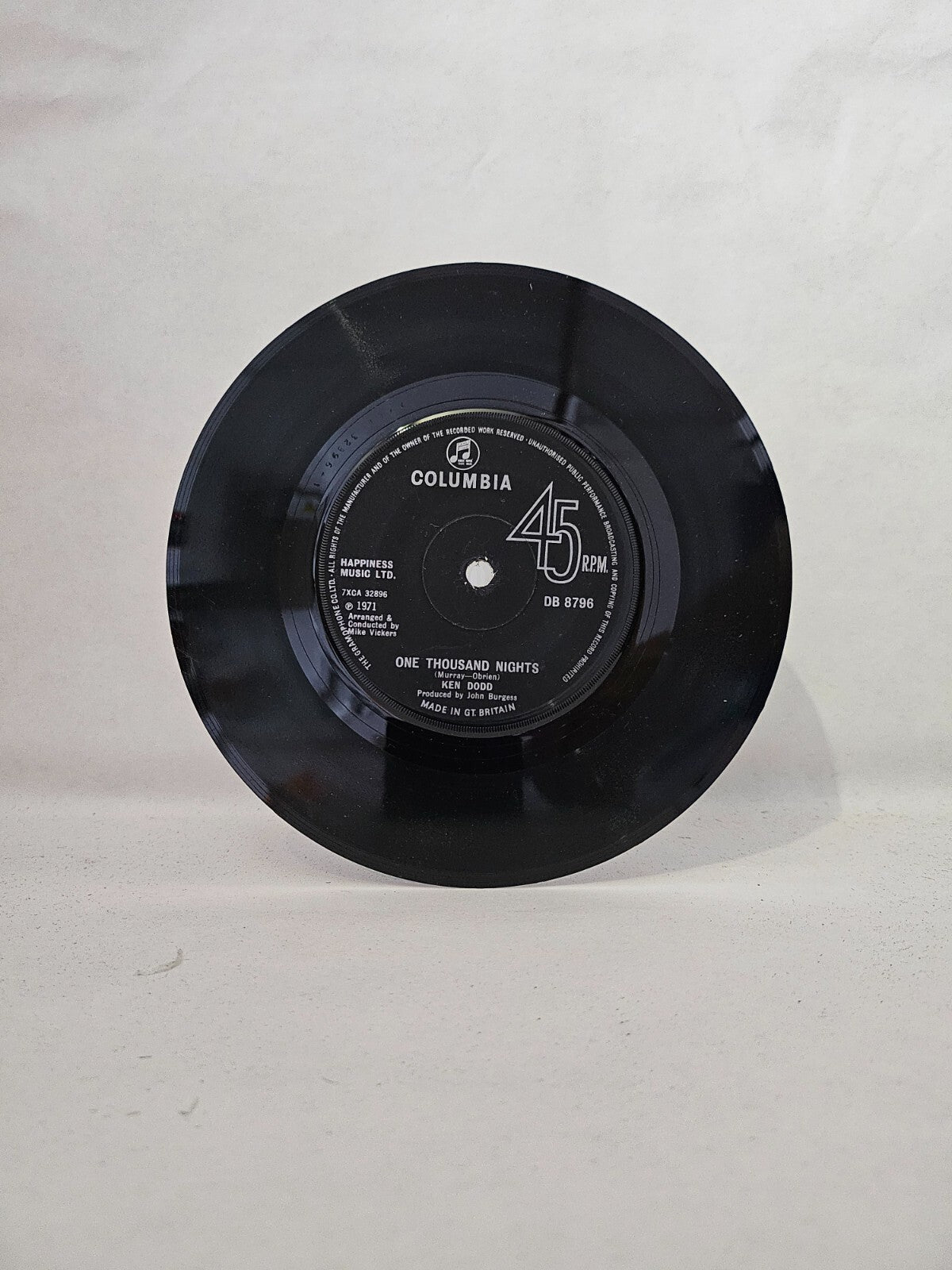 Ken Dodd - One Thousand Nights / When Love Comes Around Again - 7" Vinyl Record