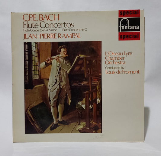 CPE Bach - Flute Concertos (Jean-Pierre Rempal) - Music Vinyl Record