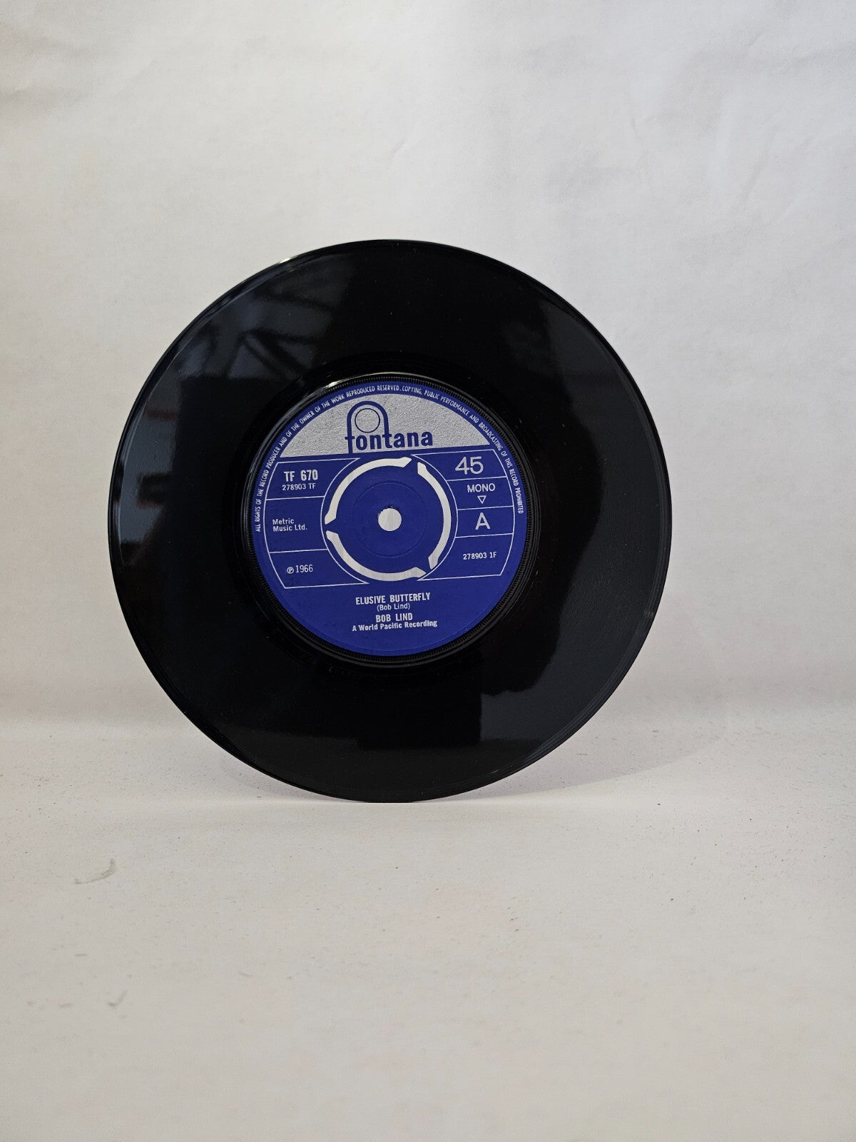 Bob Lind - Elusive Butterfly / Cheryl's Goin' Home - 7 Inch Vinyl Record