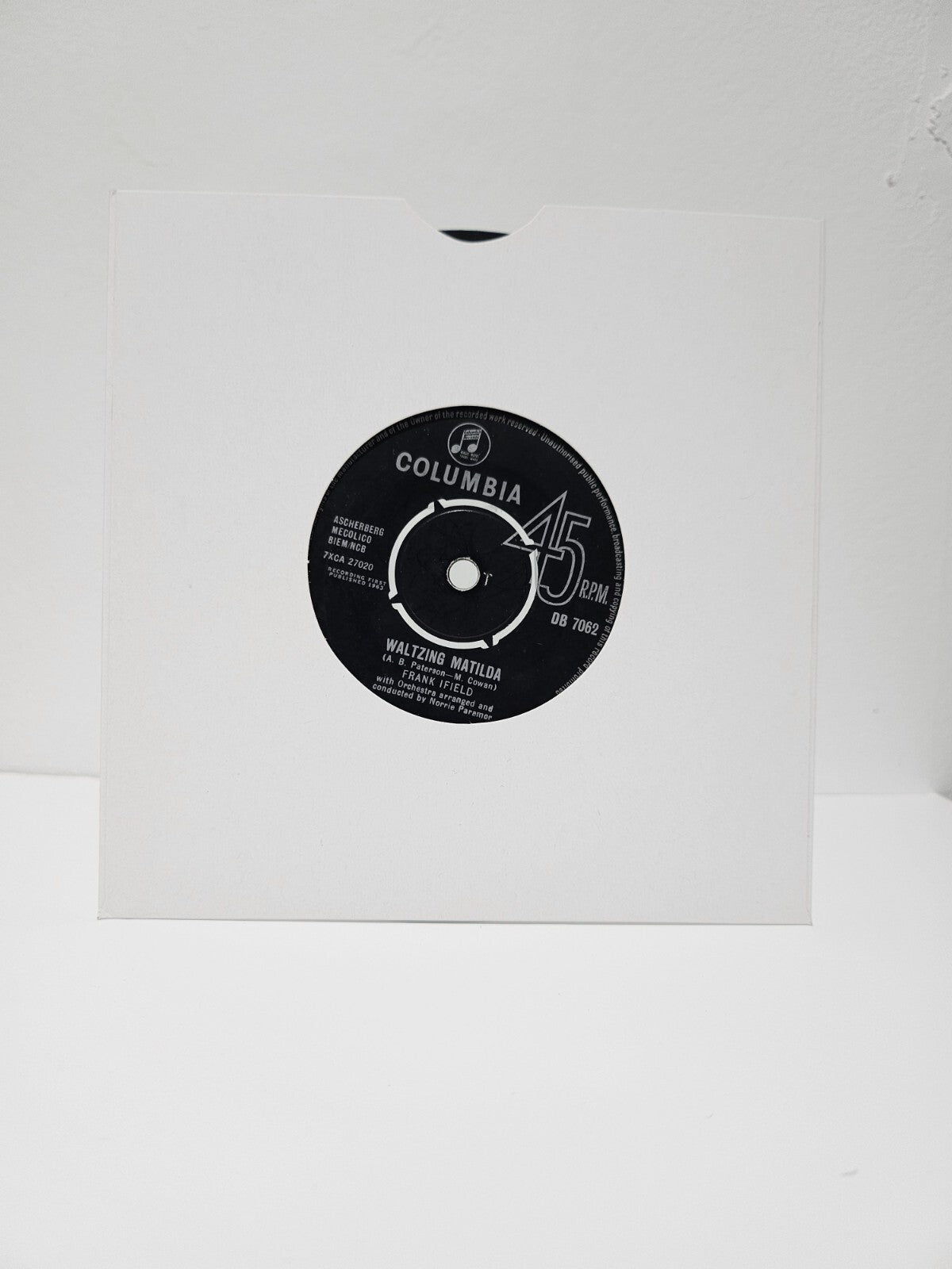 Frank Ifield - Waltzing Matilda / Confesin' - 7 inch Vinyl Record