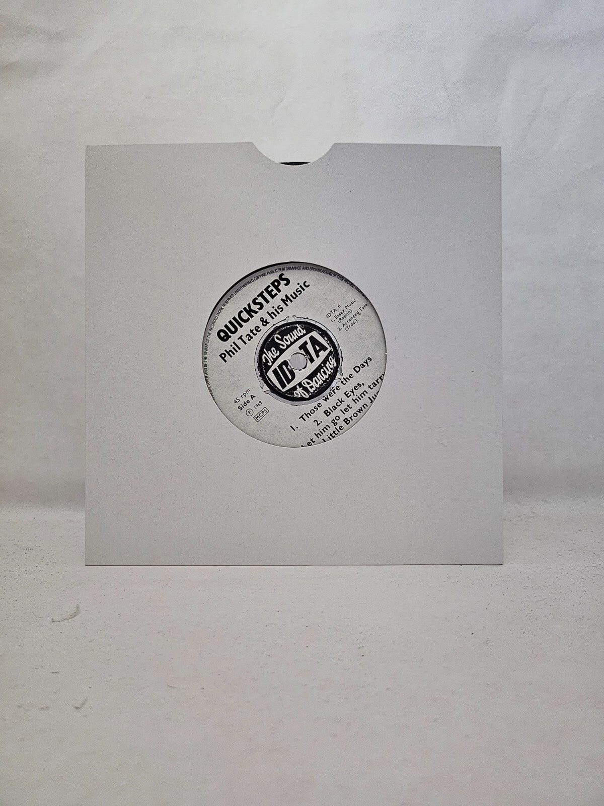 Phil Tate - Those Were The Days / Black Eyes / Mood Indigo - 7 Inch Vinyl Record