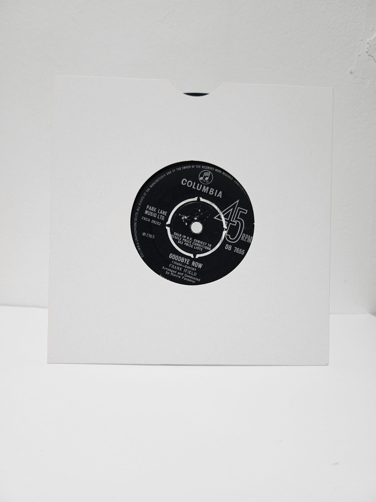 Frank Ifield - Paradise / Goodbye Now - 7 inch Vinyl Record