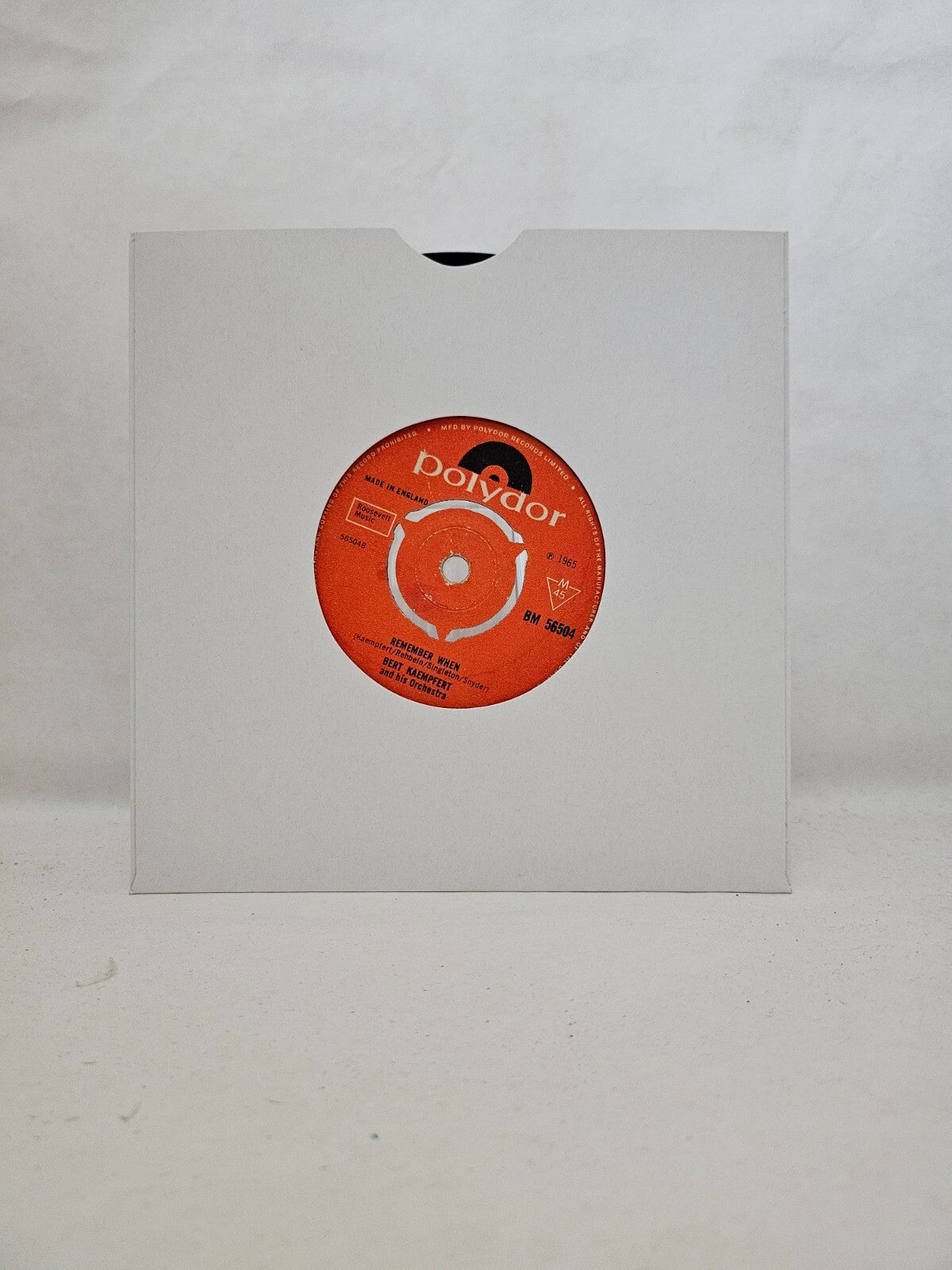 Bert Kaempfert - Bye Bye Blues / Remember When - 7 inch Vinyl Record