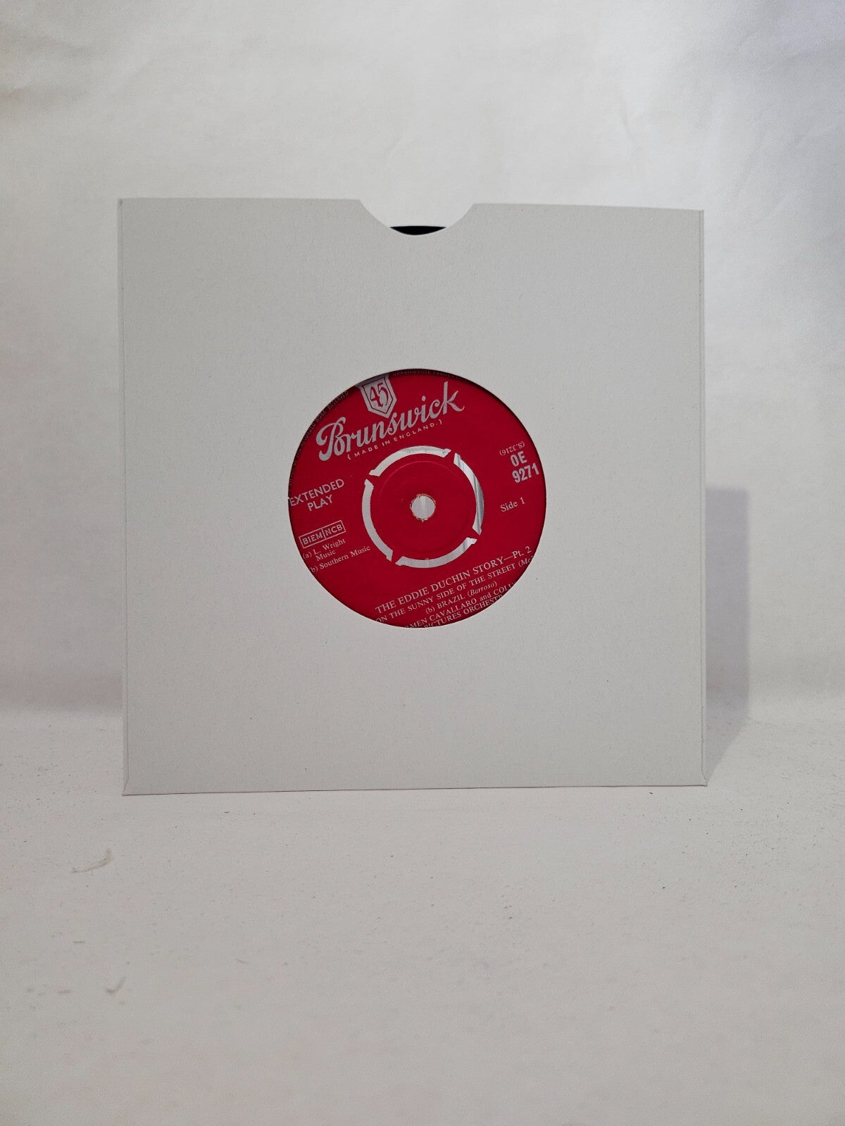 Eddie Duchin Story - On The Sunny Side Of The Street / Brazil - 7" Vinyl Record