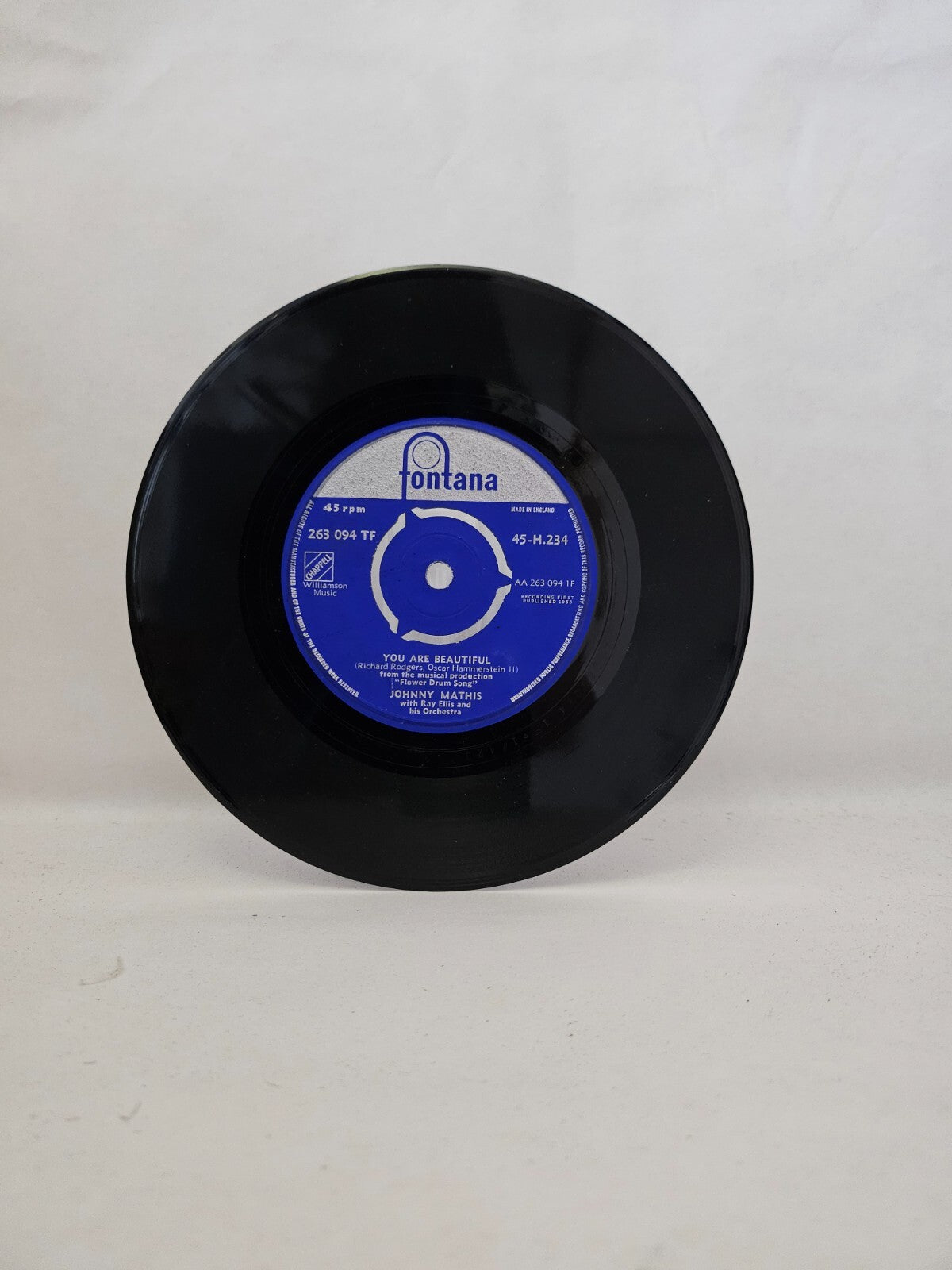 Johnny Mathis - Very Much In Love / You Are Beautiful - 7 inch Vinyl Record