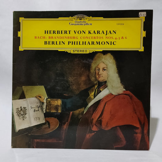 Herbert von Karajan - Bach: Brandenburg Concertos No 4,5,6 - Music Vinyl Record