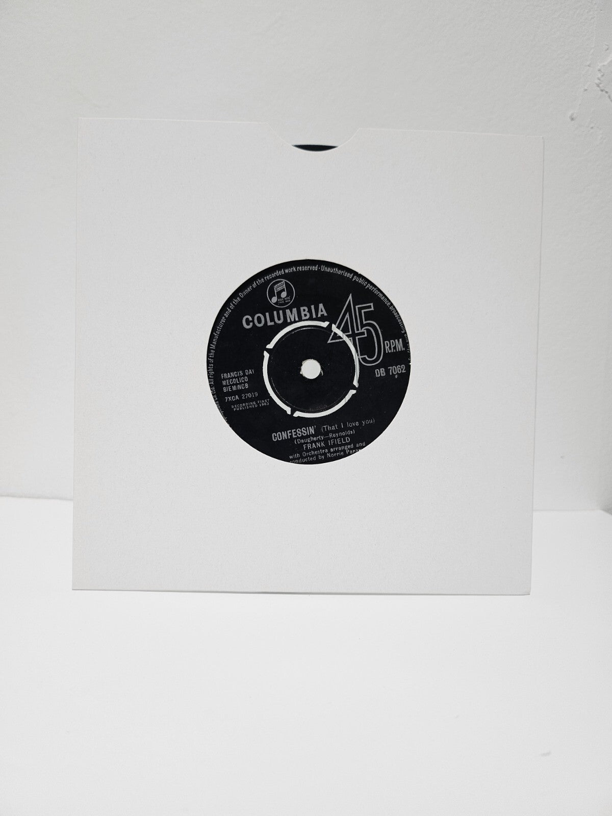 Frank Ifield - Waltzing Matilda / Confesin' - 7 inch Vinyl Record