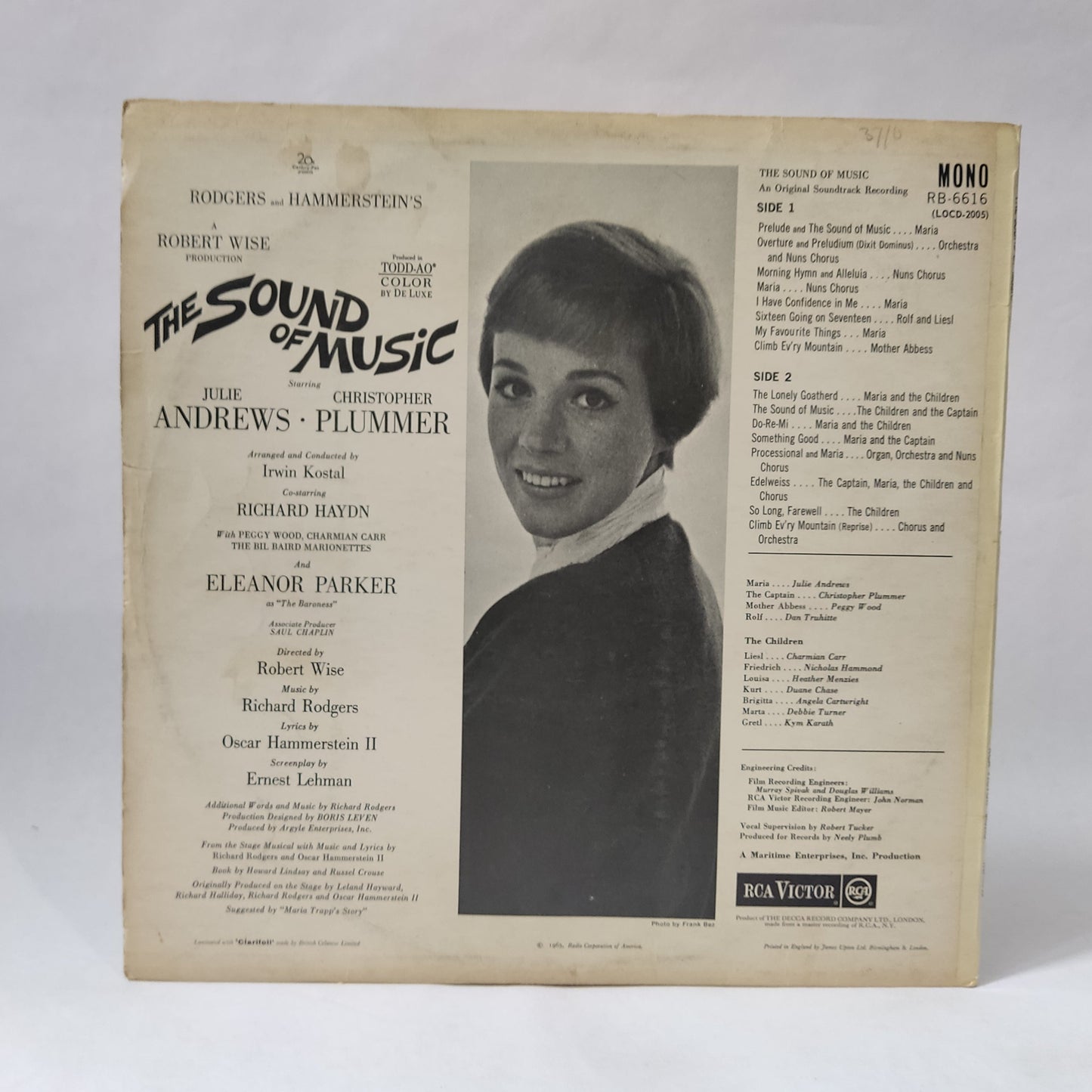 The Sound Of Music - Original Movie Soundtrack - Music Vinyl Record